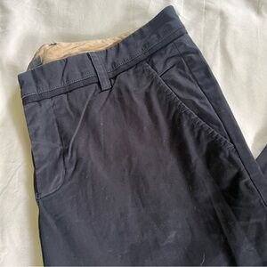 Women’s Vince Cropped Black Straight Leg Pants with Ribbon Detail Size 6